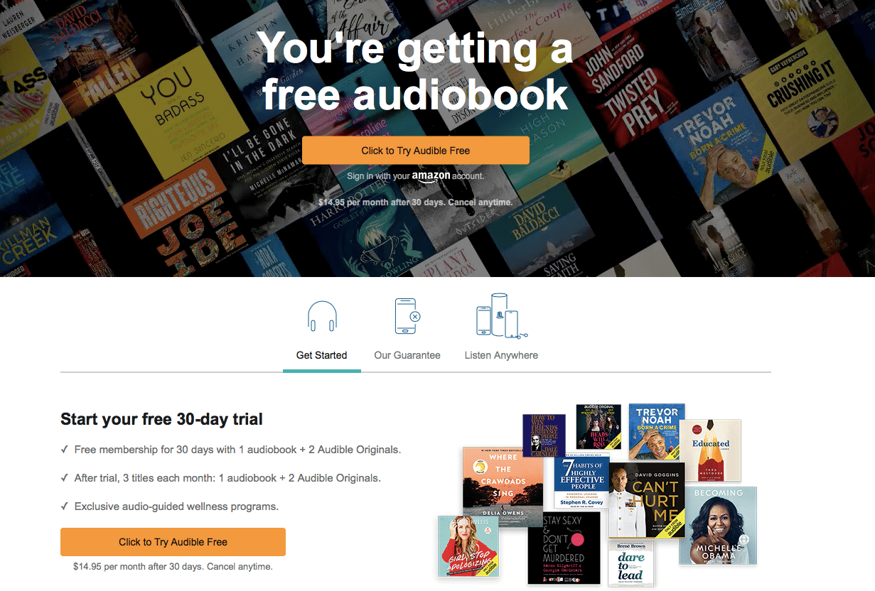 audible trial
